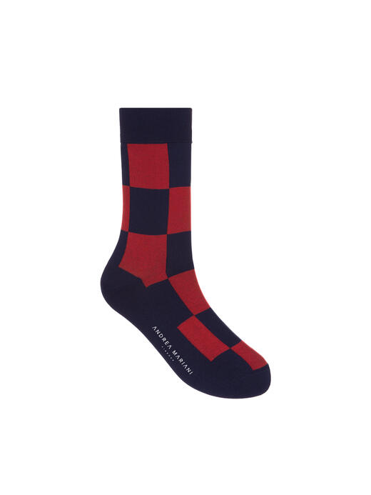 calzini-corti-a-scacchi-rectangle-blu--rosso